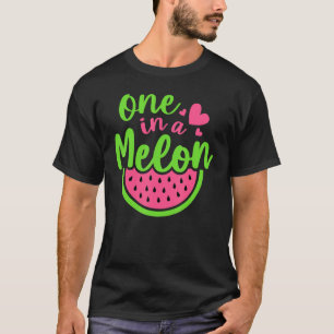 Summer One In A Melon Boys Girls Watermelon T-Shirt