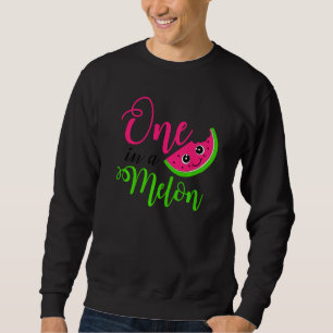 Summer One In A Melon Cool Boys Girls Watermelon Sweatshirt