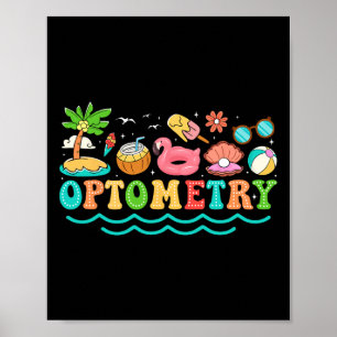 Summer Optometrist Vacation Fun Optometry Lover Ap Poster