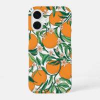 Summer Oranges Citrus Fruit Floral Pattern