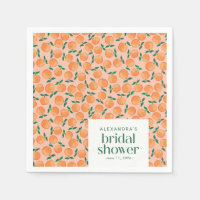 Summer Oranges Fruit Pink Bridal Shower Custom