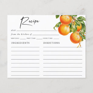 Summer Oranges Lemon Citrus Bridal Shower Recipe