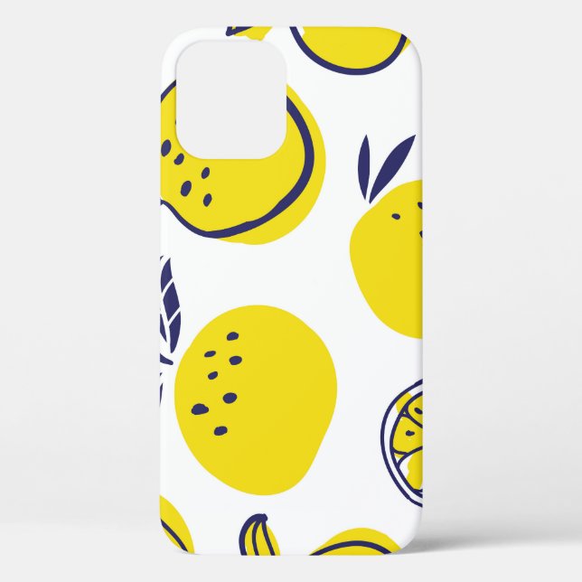 Summer Oranges: Stylish Fruit Pattern. Case-Mate iPhone Case (Back)