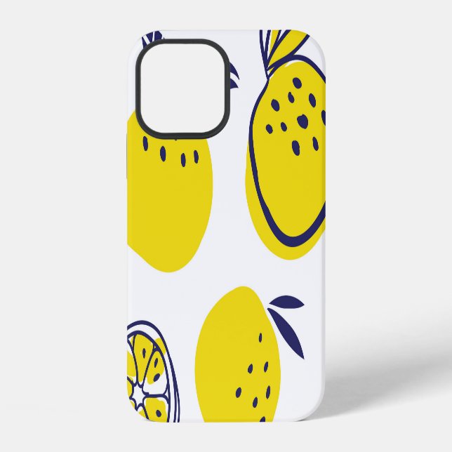 Summer Oranges: Stylish Fruit Pattern. iPhone Case (Back)