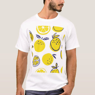 Summer Oranges: Stylish Fruit Pattern. T-Shirt