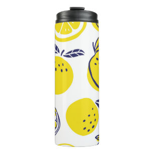 Summer Oranges: Stylish Fruit Pattern. Thermal Tumbler