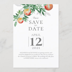 Summer Orchard Save the Date Invitation