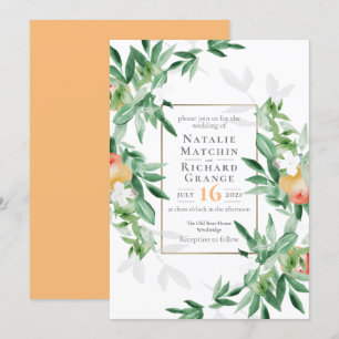 Summer Orchard Wedding Invite