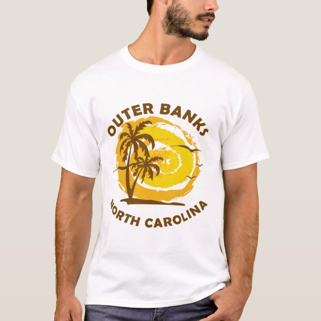 Summer outer banks- North Carolina  T-Shirt (Front)