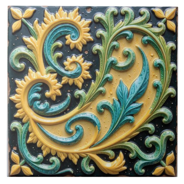 Summer Paisley Tile (Front)