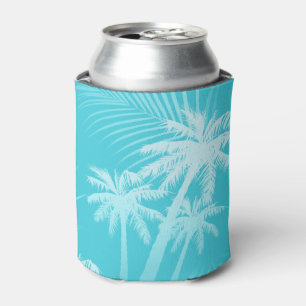 Summer palm trees Aqua Can Cooler