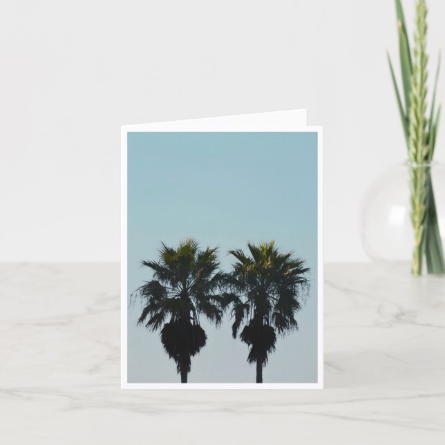 Summer Palm Trees Card (Front)