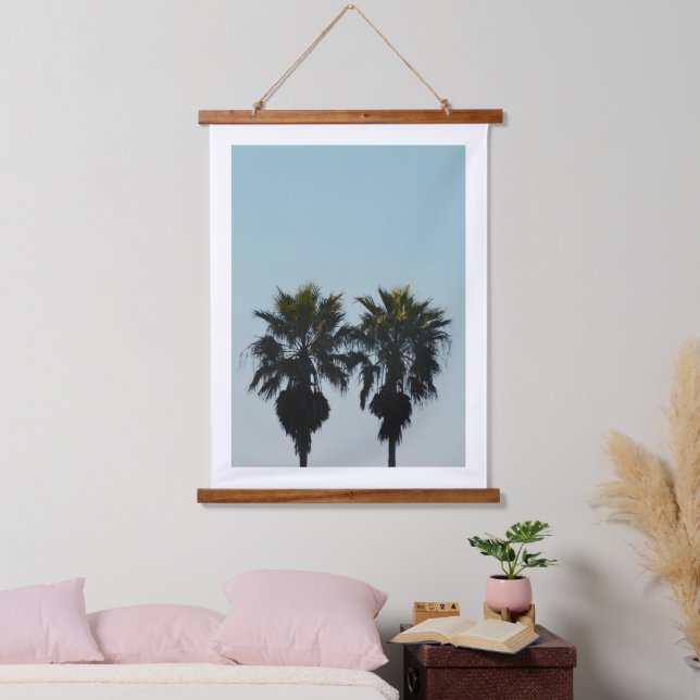 Summer Palm Trees Hanging Tapestry (Bedroom)