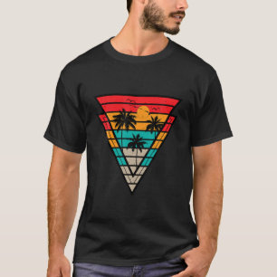 Summer Palm Trees Retro Vintage Tropical Beach Sun T-Shirt
