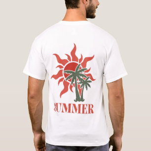 Summer Palm Trees Sun Retro Tropical T-Shirt