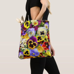 Summer Pansies Tote Bag