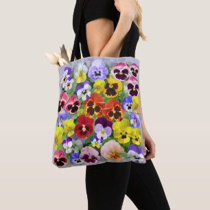 Summer Pansies Tote Bag