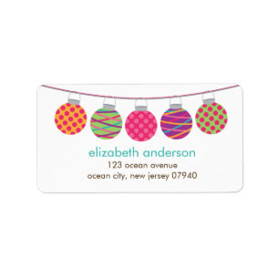 Summer Paper Lanterns Label