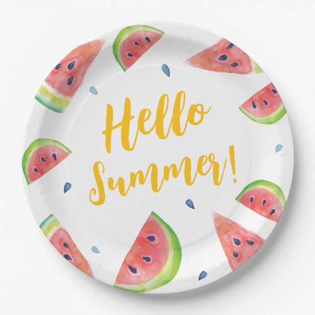 Summer  paper plate (Front)
