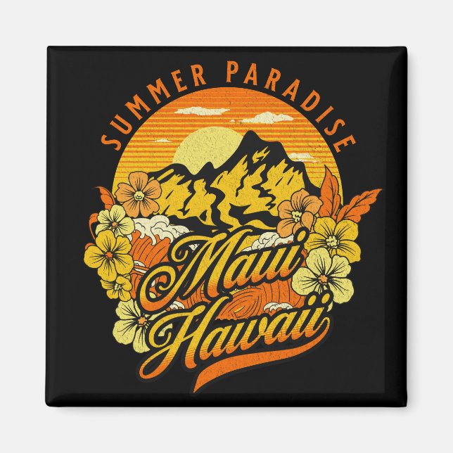 Summer Paradise, Maui Hawaii Magnet (Front)