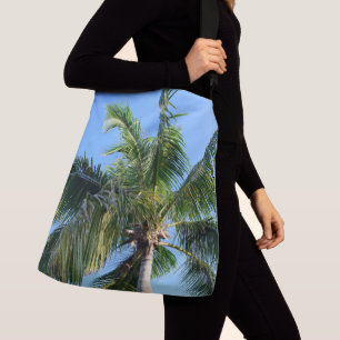 Summer Paradise Palm Tree #2 #tropical #wall #art Crossbody Bag