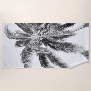 Summer Paradise Palm Tree #3 #tropical #wall #art Beach Towel