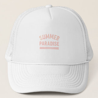 Summer Paradise T-Shirt - Pastel Styl Trucker Hat