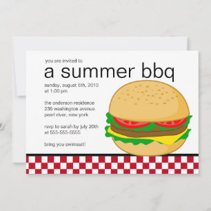 Summer Party BBQ Invitation