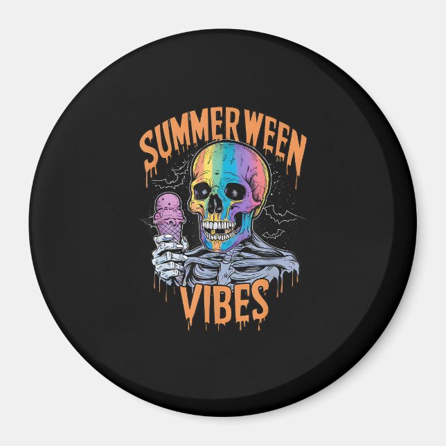 Summer Party Costume Funny Summerween Magnet (Front)