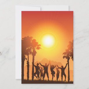 Summer Party Dancing Invitations