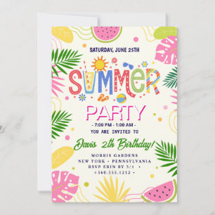 Summer Party Invitation