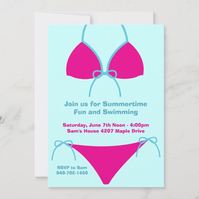 Summer Party Invitation (Front)