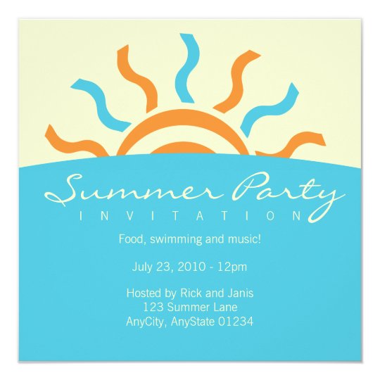 Summer Party Invitation