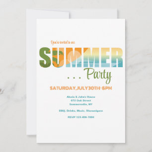 Summer Party Invitation