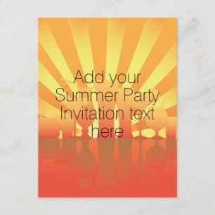 Summer Party Invitation design
