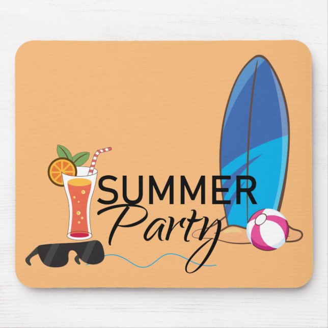 Summer Party Mouse Mat (Front)