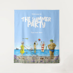 Summer Party on The Beach Tapestry