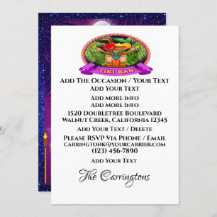 Summer Party - See Reverse Side Invitation