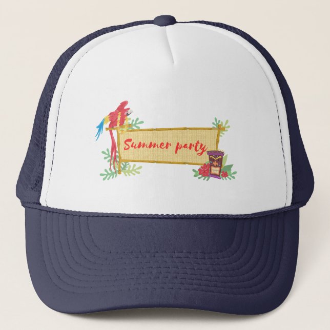 summer party trucker hat (Front)