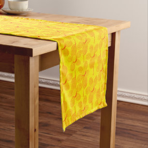 Summer Pastel Chalk Floral Table Runner