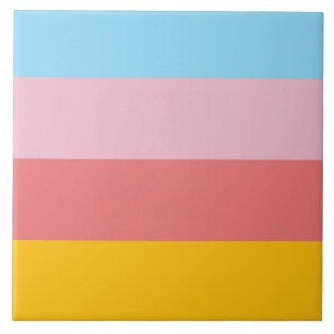 Summer pastel colour scheme tile