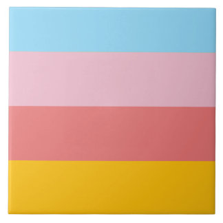 Summer pastel colour scheme tile