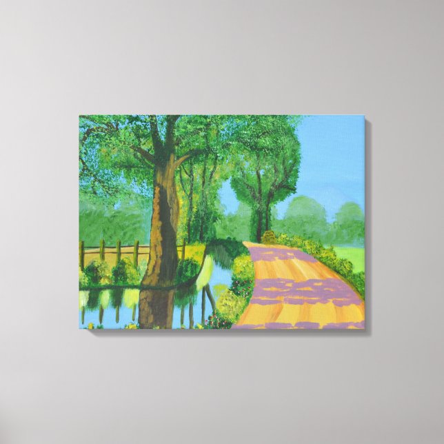 Summer Path Canvas Print (Front)