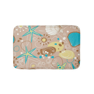 Summer pattern bath mat
