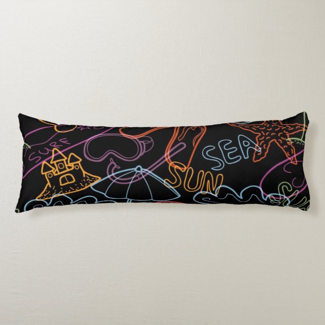 Summer pattern body cushion (Front)