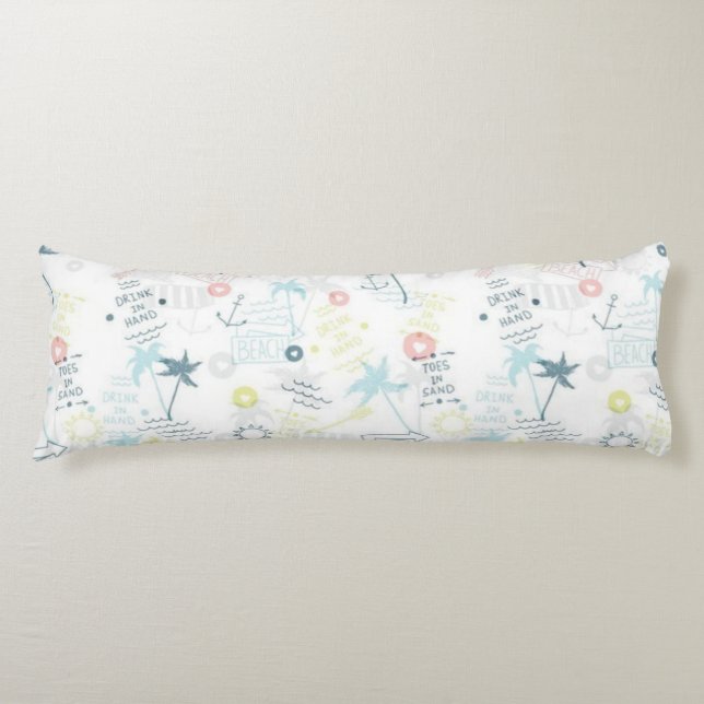 Summer pattern body cushion (Front)