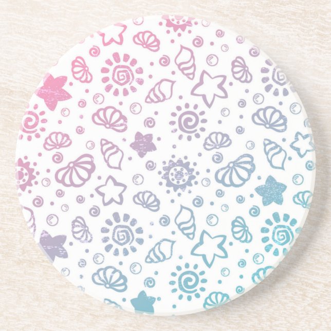 Summer pattern coaster (Front)
