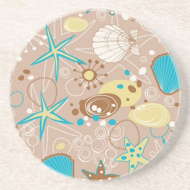 Summer pattern coaster (Front)