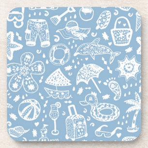 Summer pattern coaster