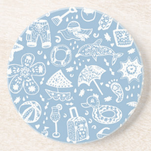 Summer pattern coaster